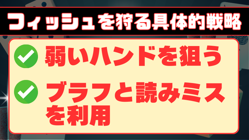 ポーカー　フィッシュ　戦略